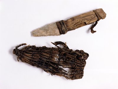 Dagger and scabbard found with the Oetzi Iceman by Copper Age